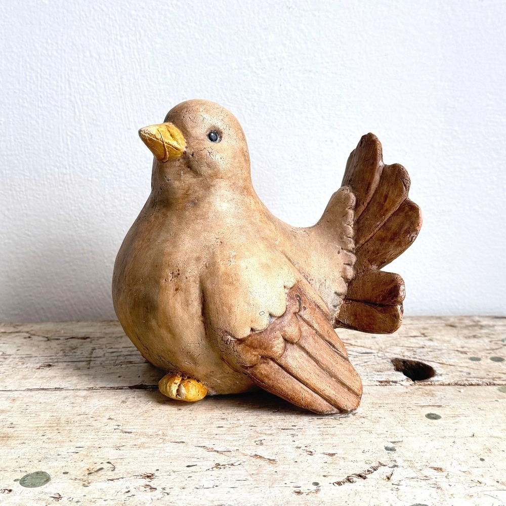 Vintage Sweet Annis Ltd Bird Figurine 0792-8 Primitive Folk Art Sturgis MI CSGD